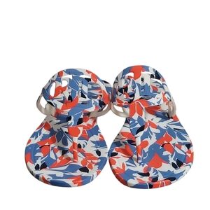 Ralph Lauren Audrie Floral Logo Front Jelly Sandals